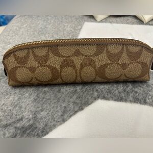 Coach signature pencil pouch
